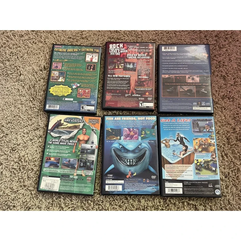 Lot‎ Of 6 PlayStation 2 Games